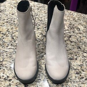 Sorel Cream Ankle Booties